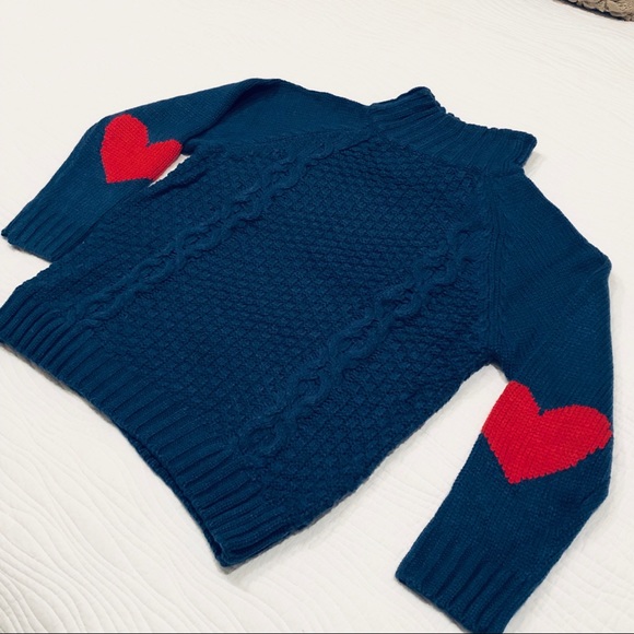 ❤️HP! Chunky Knit Heart Elbow Sweater❤️ - Picture 3 of 6